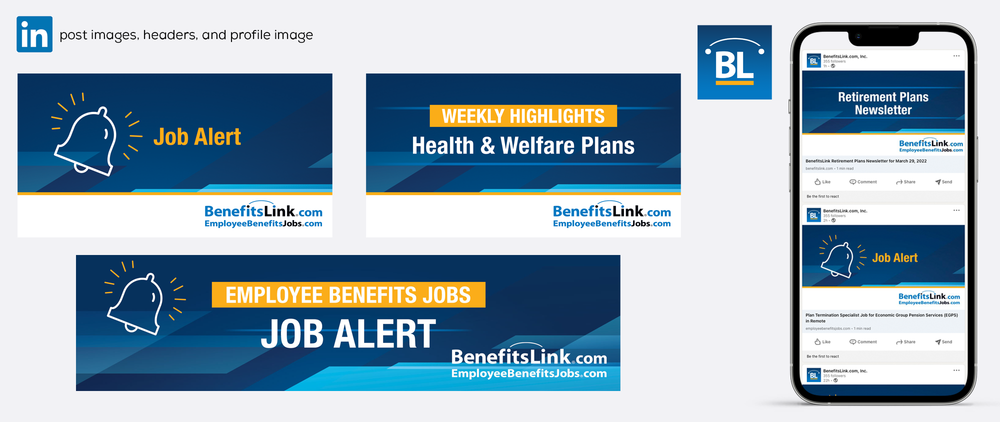 BenefitsLink LinkedIn Post Design by The Visual Sense