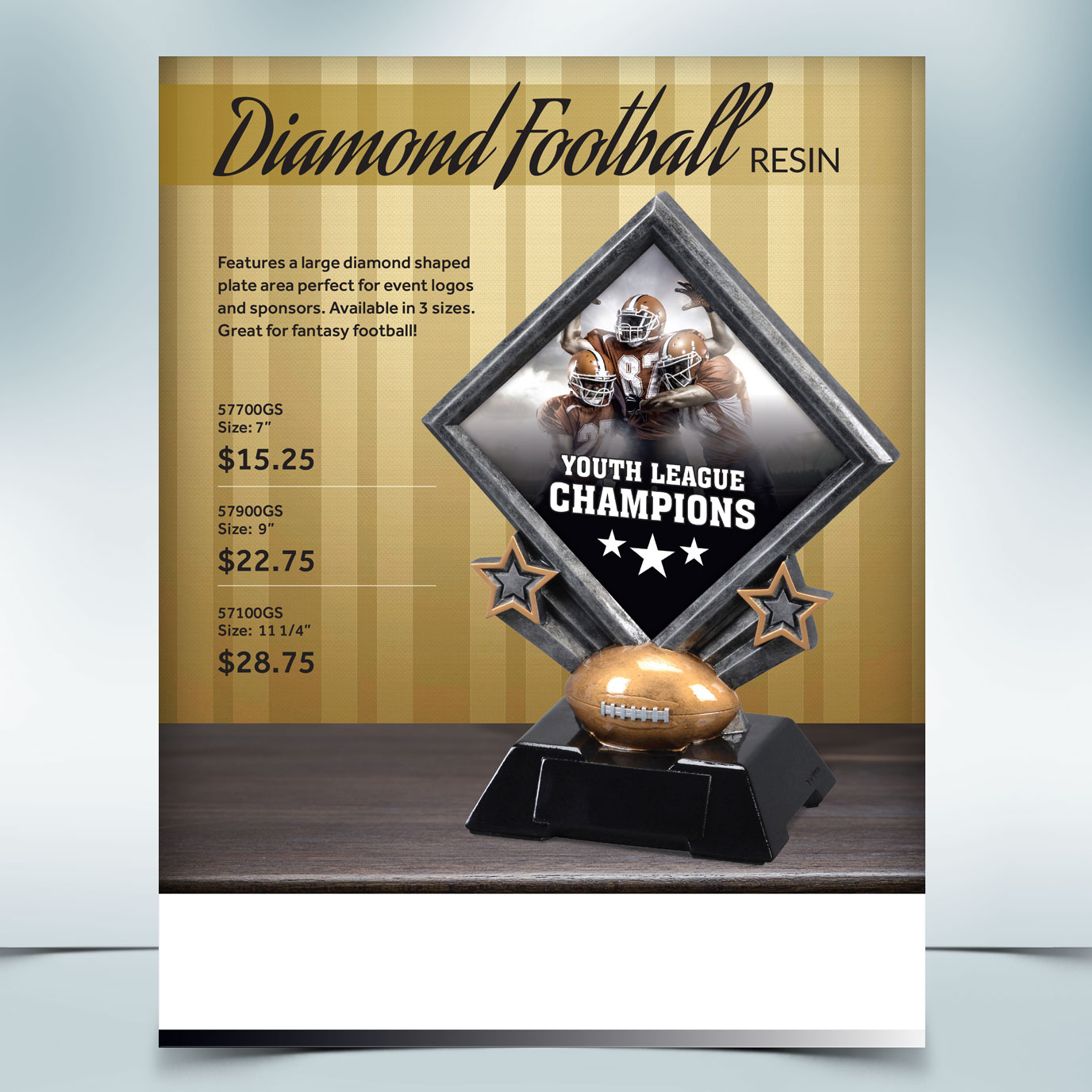 Diamond Football Flyer Design Diamond Football Flyer Design