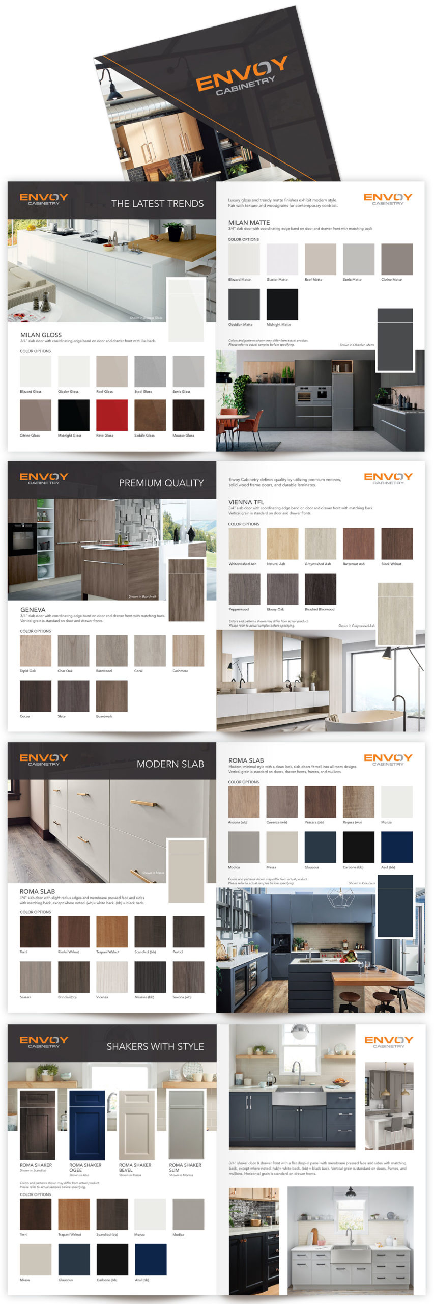 Envoy Cabinetry Brochure Design by The Visual Sense Envoy Cabinetry Brochure Design by The Visual Sense