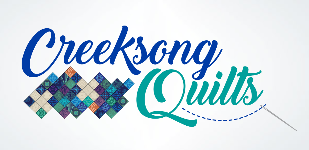 Creeksong Quilts Logo Design The Visual Sense