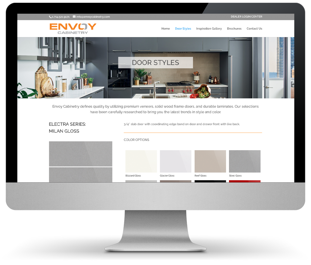 Envoy Cabinetry Website Design