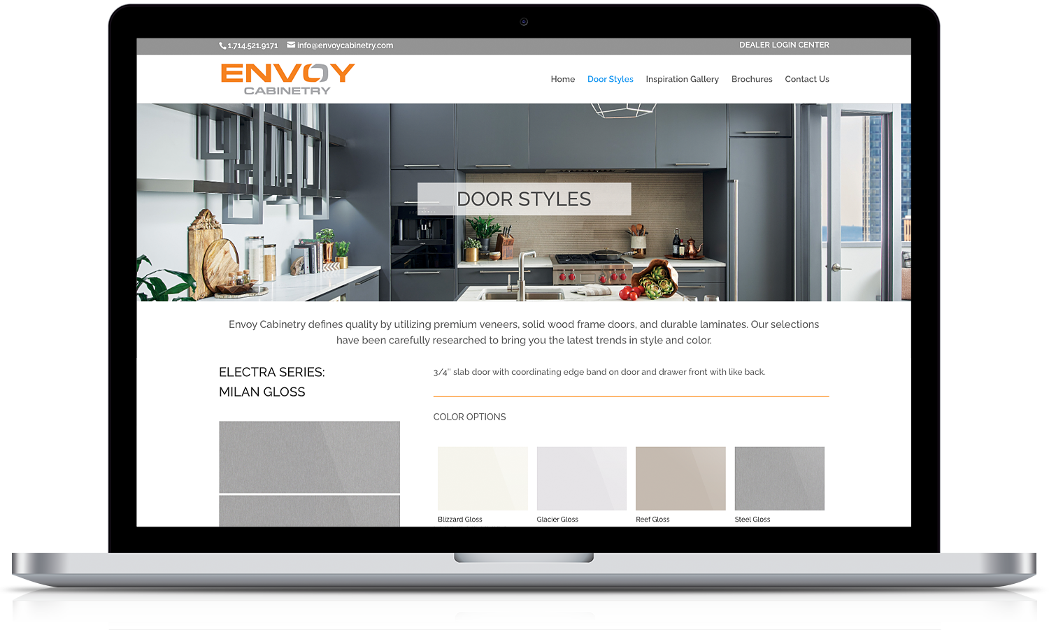 Envoy-Website-Design Envoy Cabinetry Website Design