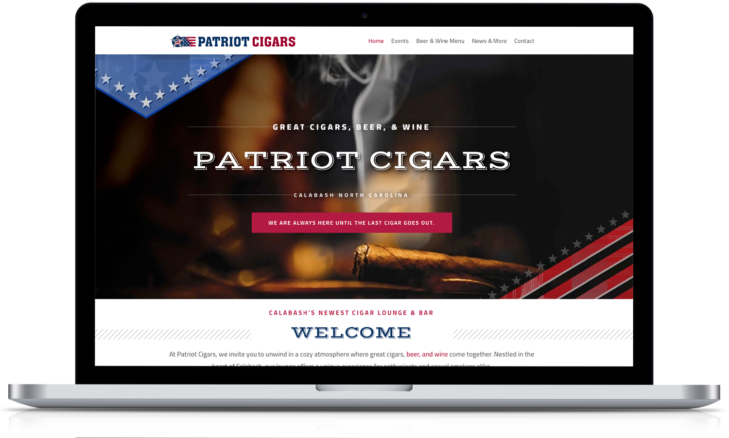 Patriot-Cigars-Website-Design Toasted Calabash Website