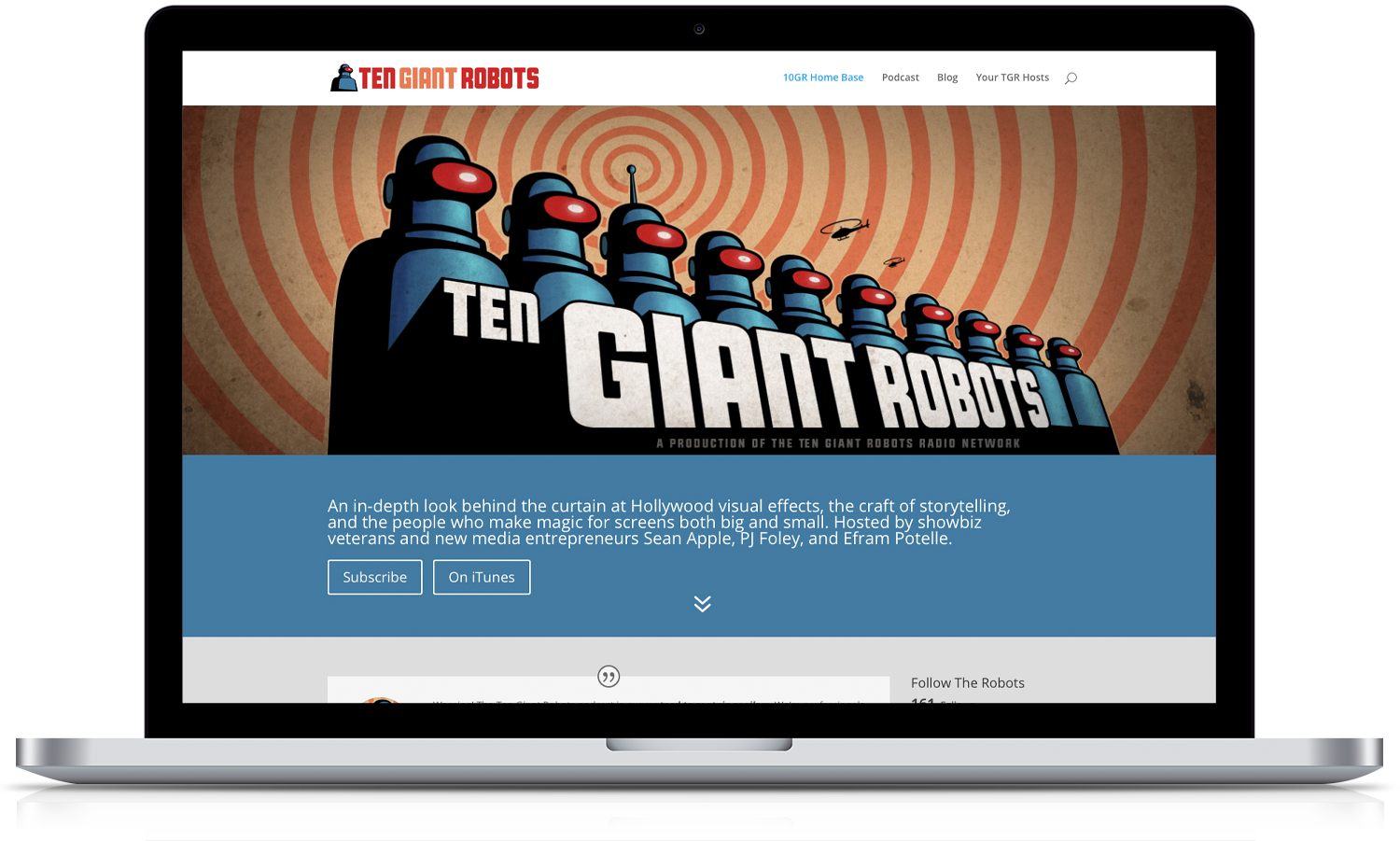 tengiantrobots-Website